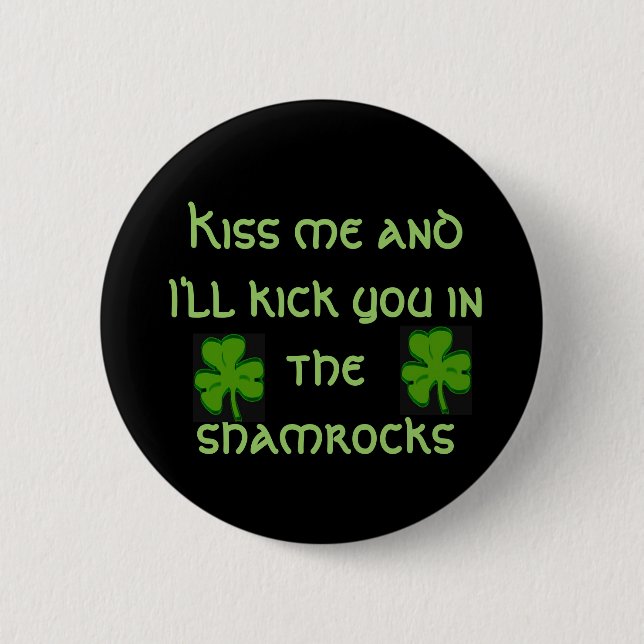 Shamrock Kick Button (Front)