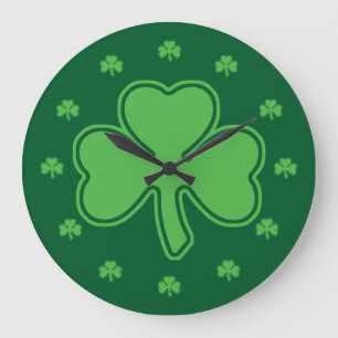Shamrock Large Clock