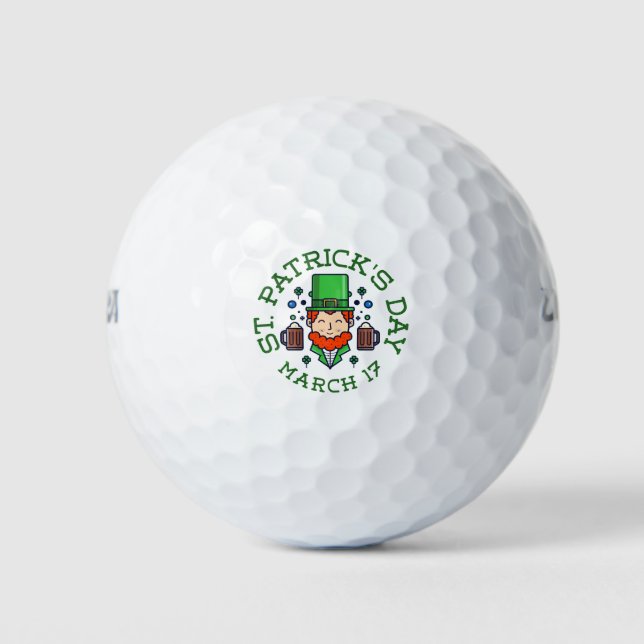 shamrock leprechaun golf balls (Front)
