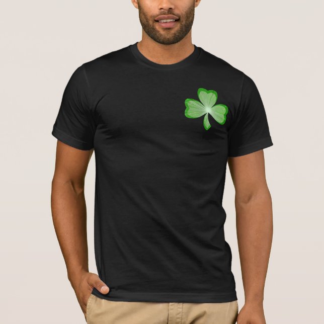 Shamrock 'Let's Hooley !' t-shirt noir texte arriè (Devant)