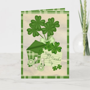 Shamrock Letter Card