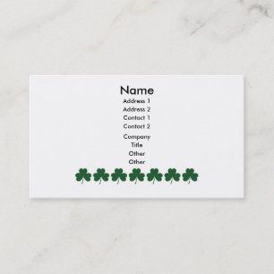 Shamrock Lines Business Card