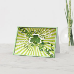 Shamrock luck card