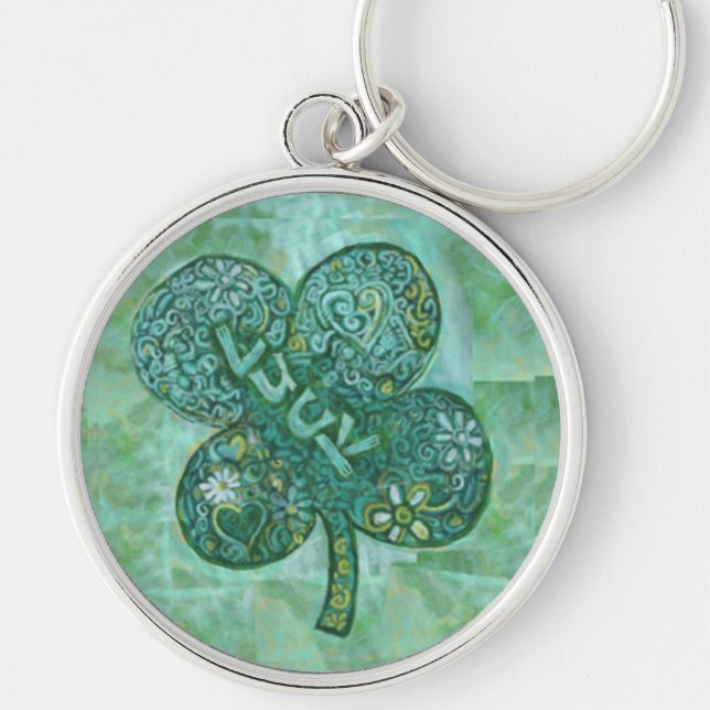 Shamrock Luck Keychain (Front)