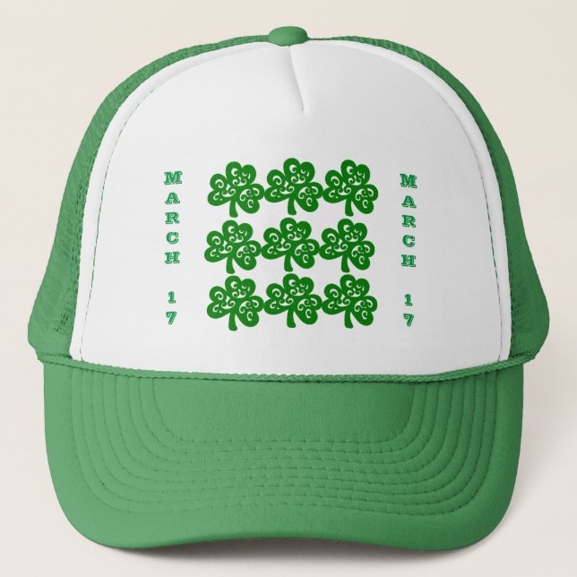 SHAMROCK MARCH 17 TRUCKER HAT (Front)