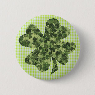 Shamrock meadow 2 inch round button