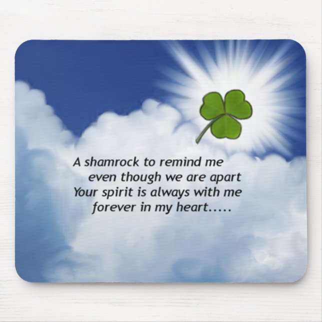 Shamrock Memorial Mouse Pad (Front)