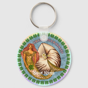 Shamrock Mermaid Keychain