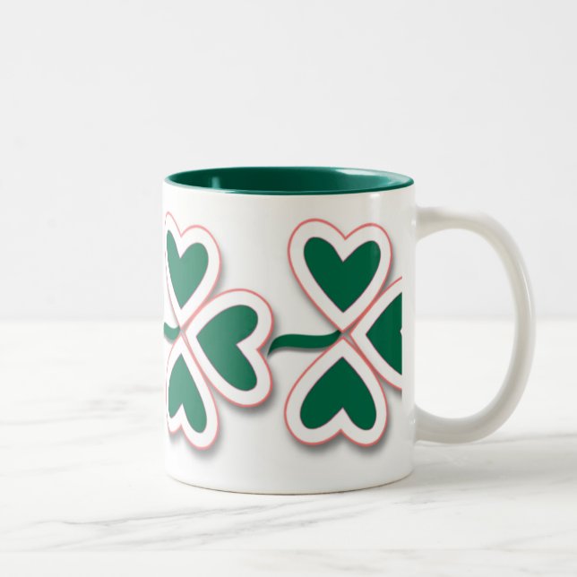 Shamrock & More Two-Tone Coffee Mug (Right)