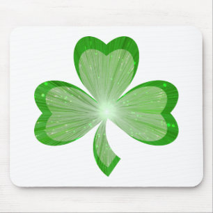 Shamrock mousepad white