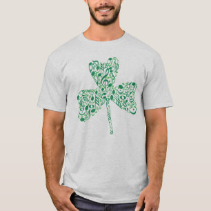 Shamrock Music Notes T-Shirt
