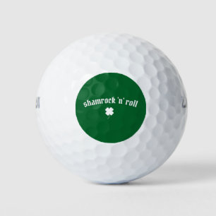 Shamrock n roll St Patrick's Day Golf Balls