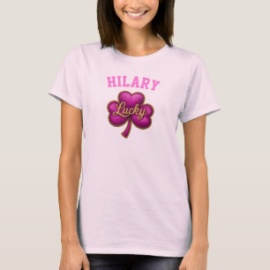 Shamrock Name Front and Back St Patrick's Day ☘ T-Shirt