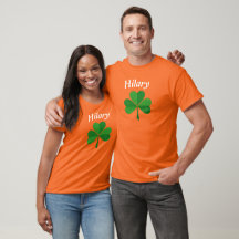Shamrock Name Front and Back St. Patrick's Day