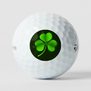 Shamrock On Dark Green tmtp5 gbt Golf Balls