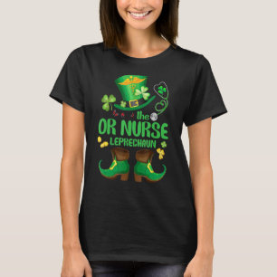 Shamrock Or Nurse Leprechaun Funny St Patricks Day T-Shirt