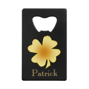 Shamrock or sur Black Personnalisé