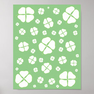 Shamrock Outlines Shamrocks Colouring Posters