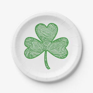 Shamrock Paper Plate