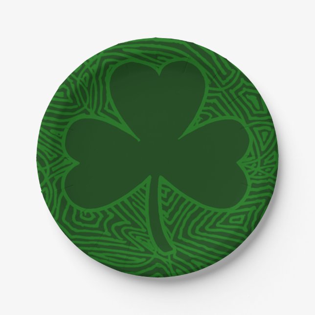 Shamrock Paper Plate (Front)