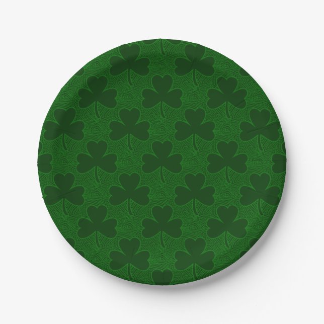 Shamrock Paper Plate (Front)
