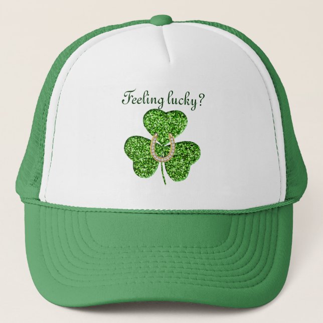 Shamrock parties scintillant Et Casquette Horsesho (Devant)