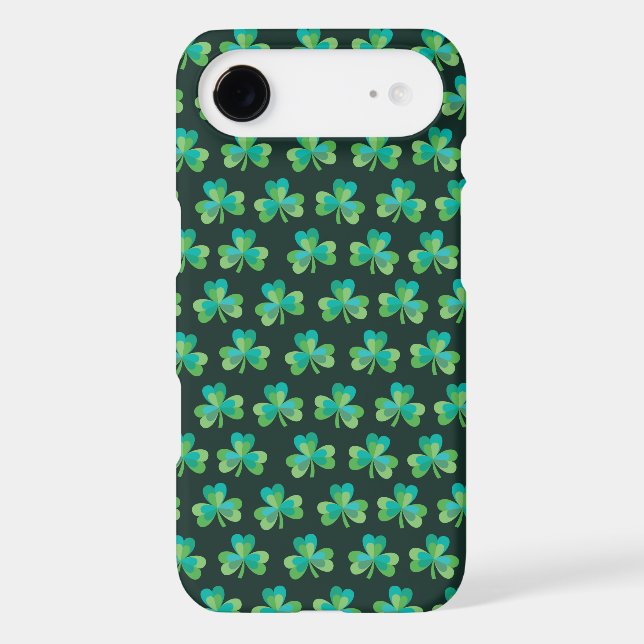 Shamrock Pattern Black iPhone 6/6S Tough Case (Back)