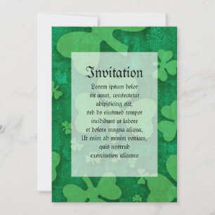 Shamrock Pattern Invitation