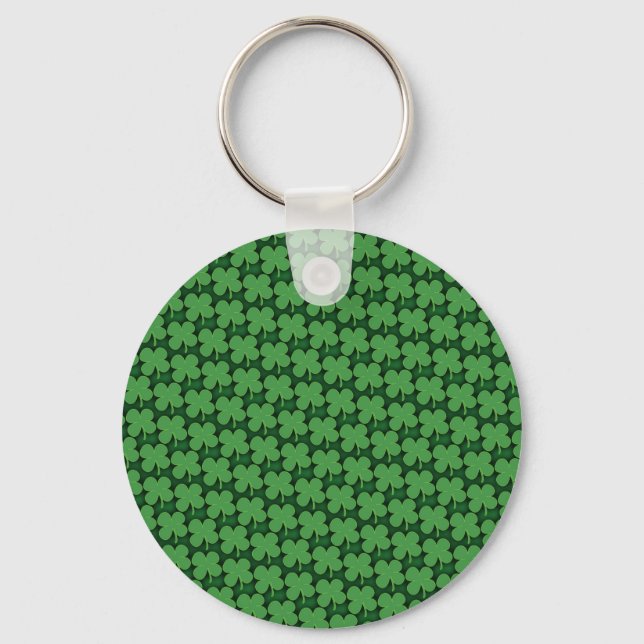 Shamrock Pattern Keychain (Front)