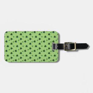 Shamrock Pattern Luggage Tag