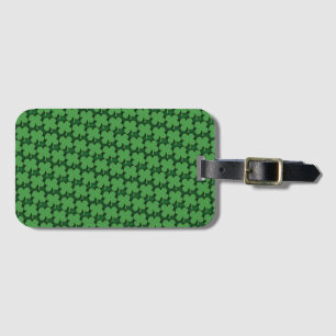 Shamrock Pattern Luggage Tag