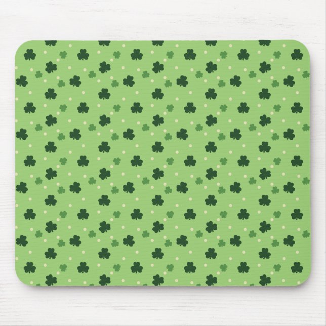Shamrock Pattern Mouse Pad (Front)