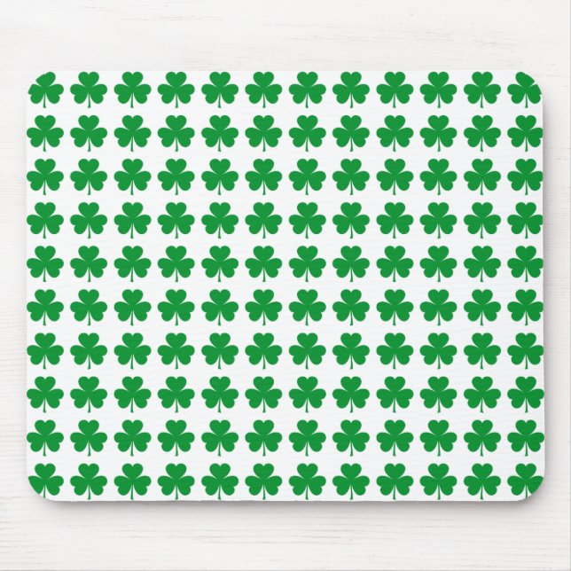 Shamrock Pattern Mouse Pad (Front)