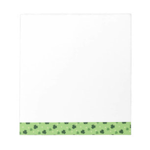 Shamrock Pattern Notepad