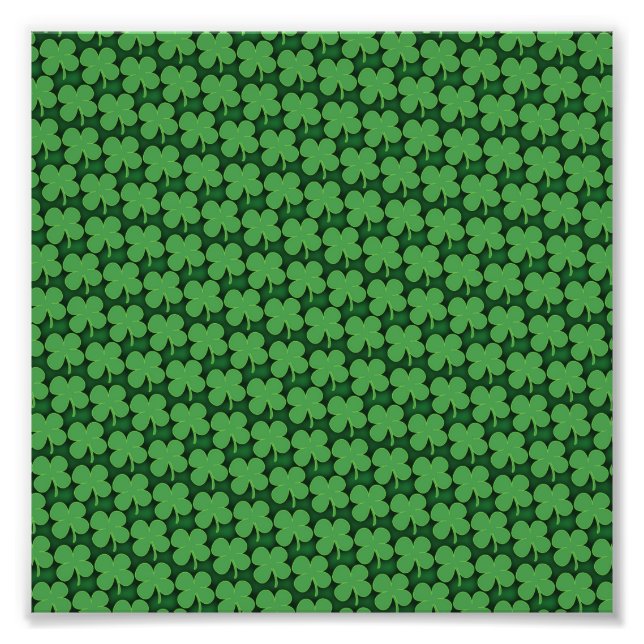 Shamrock Pattern Photo Print (Front)