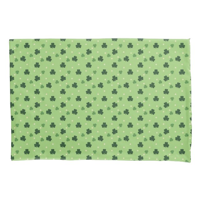Shamrock Pattern Pillow Case (Front)