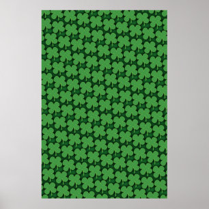 Shamrock Pattern Poster