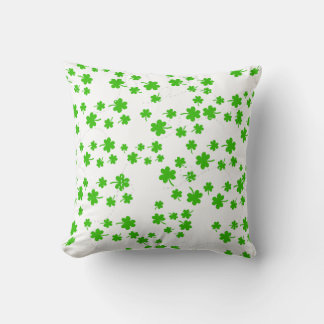 Shamrock Pattern Throw Pillow