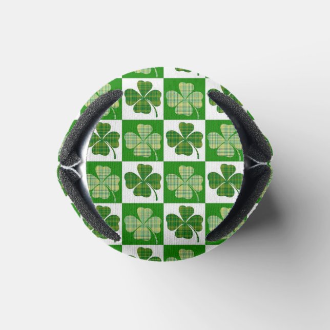 Shamrock Pattern  Thunder_Cove Can Cooler (Bottom)