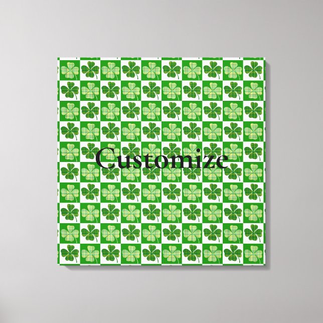 Shamrock Pattern  Thunder_Cove Canvas Print (Front)