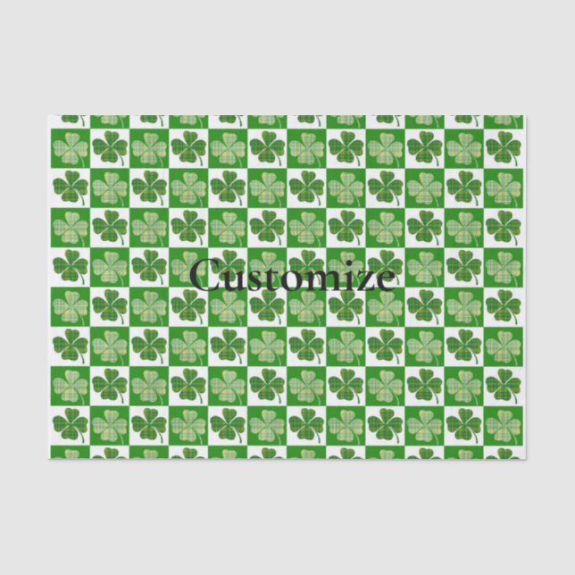 Shamrock Pattern  Thunder_Cove Tissue Paper (Front)