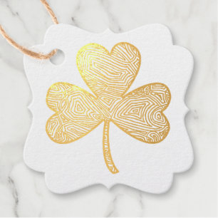 Shamrock Pencil Holder Favour Tags