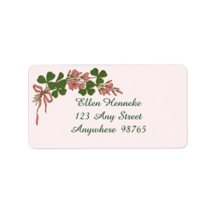 Shamrock Posy Label