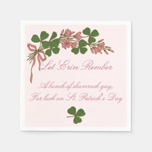Shamrock Posy Napkin