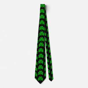 Shamrock Print Tie