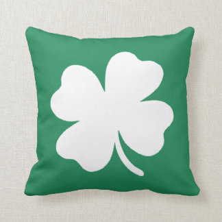 Shamrock  Saint Patricks Day Ireland Throw Pillow