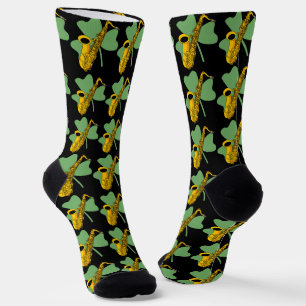 Shamrock Saxophone Socks