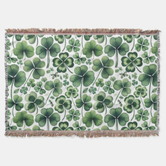 Shamrock Shuffle Throw Blanket
