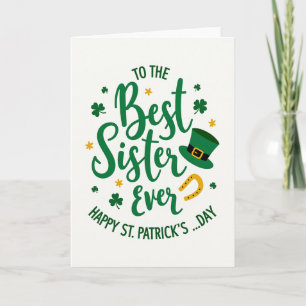 Shamrock Sister St Patricks Card