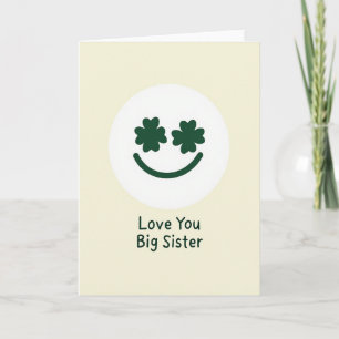 Shamrock Smile Big Sister Card